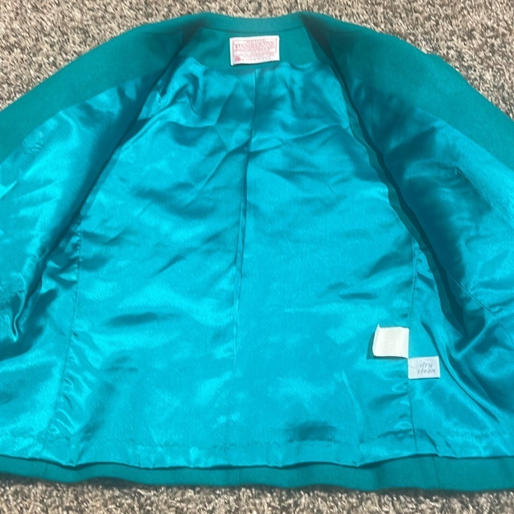 Vintage Pendleton Blazer Emerald/Teal Green Size … - image 7